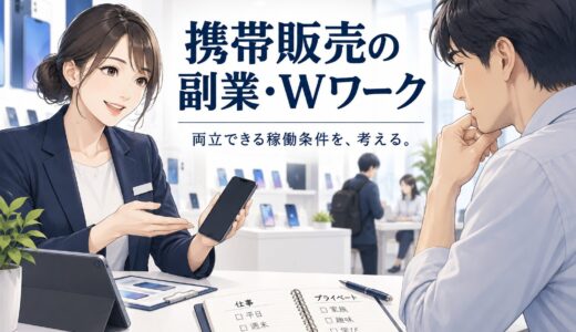 携帯販売は副業・Wワークできる？契約・日程・収入の確認方法