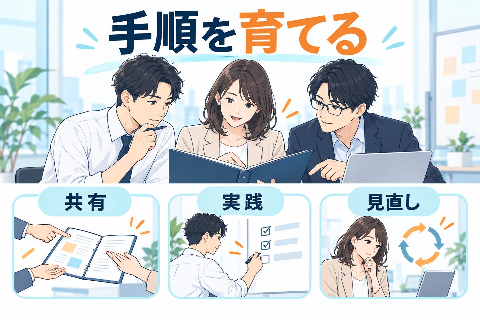 営業の手順を共有し、試して、見直す仕組みを整える